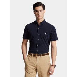 Polo Ralph Lauren Риза 710798291001 Тъмносин Slim Fit