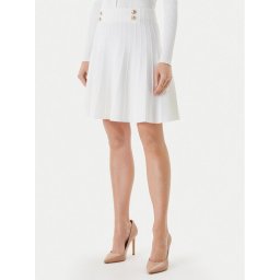 Guess Мини пола W5YD65 Z0130 Бял Regular Fit