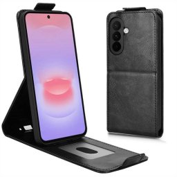 Кожен калъф flip за Samsung Galaxy A27 5G - черен