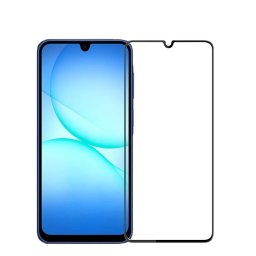 Извит 3D удароустойчив стъклен протектор покриващ целия екран за Samsung Galaxy A27 5G - с черна рамка