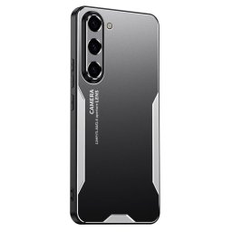 Алуминиев гръб за Samsung Galaxy A27 5G - черен със сребрист ръб