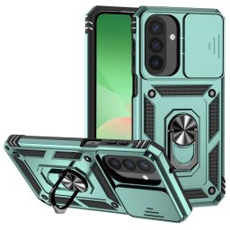 Хибриден гръб със стойка и слайдър за камера за Samsung Galaxy A27 5G - зелен