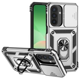 Хибриден гръб със стойка и слайдър за камера за Samsung Galaxy A27 5G - бял