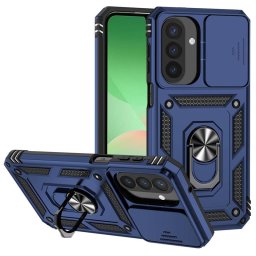 Хибриден гръб със стойка и слайдър за камера за Samsung Galaxy A27 5G - тъмно син