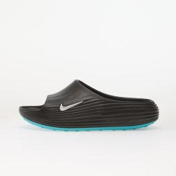 Обувки Nike ReactX Rejuven8 Men's Slides Black/ Metallic Silver-Gamma Blue 10
