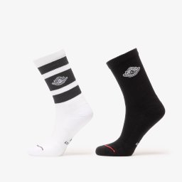 Чорапи Jordan Everyday Elevated Crew Socks 2-Pack White/ Black/ White S