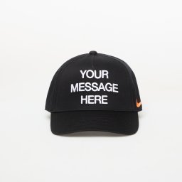 Шапка Nike Rise "Your Message Here" Structured A-Frame Cap Black/ White/ Safety Orange M/L