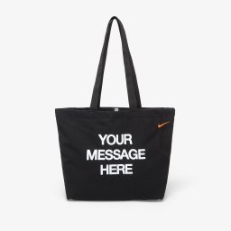Чанта Nike Heritage "Your Message Here" Tote Bag 22L Black/ White/ Safety Orange Universal