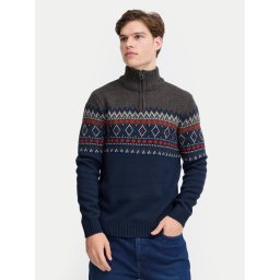 Blend Пуловер 20717433 Тъмносин Regular Fit