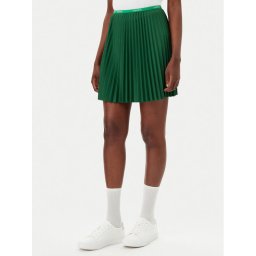 Lacoste Плисирана пола JF1403 Зелен Regular Fit