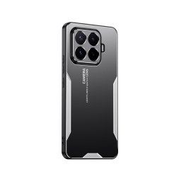 Алуминиев гръб за Xiaomi 17T Pro - черен със сребрист ръб