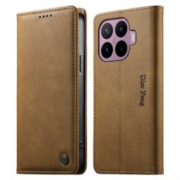 Калъф тип портмоне марка DIERFENG за Xiaomi 17T - кафяв