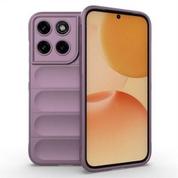 Подсилен силиконов гръб на ленти за Motorola Moto G67/G77/G87 - лилав