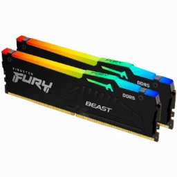 Kingston 64GB 5600MT/s DDR5 CL36 DIMM (Kit of 2) FURY Beast RGB KF556C36BBE2AK2-64