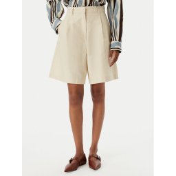 Weekend Max Mara Бермуди Ecuba 2515141032 Екрю Regular Fit