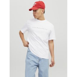Jack & Jones Тишърт Star 12234746 Бял Relaxed Fit