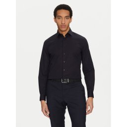 Calvin Klein Риза K10K109509 Тъмносин Slim Fit