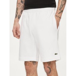 Lacoste Спортни шорти GH9627 Бял Regular Fit
