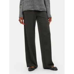 Vero Moda Текстилни панталони Berlin 10318454 Сив Wide Leg