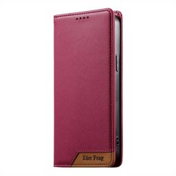 Калъф тип портмоне марка DIERFENG за Honor 600 - червен