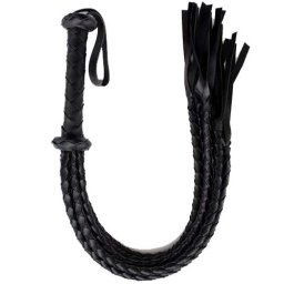 Кожен BDSM камшик за ролеви игри "LATETOBED FLOGGER" 75 см