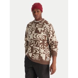 Quiksilver Пуловер Hall City EQYSW03329 Кафяв Regular Fit