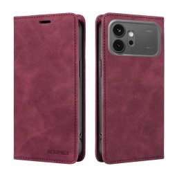 Калъф страничен flip марка BETOPNICE за Honor 600/600 Pro – винено червен