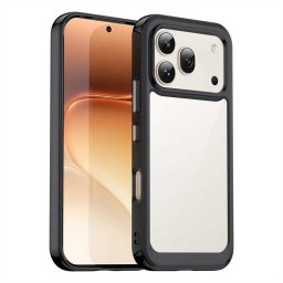 Силиконов гръб Rugged Armor за Honor 600/600 Pro - черна рамка
