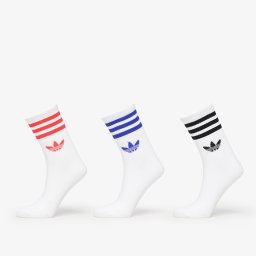 Чорапи adidas 3-Stripes Crew Socks 3-Pack White/ Black/ Clear Pink M