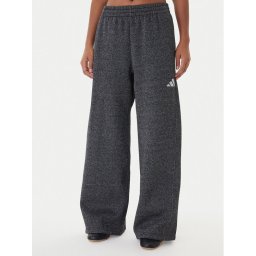 adidas Долнище анцуг ALL SZN Holiday Glitter Fleece JX4360 Сив Loose Fit