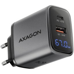 ACU-PQ67D PD3.0 & QC4+2xOUTPUTS, LCD display, wall charger 67W