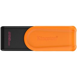 Kingston 256GB Portable USB 3.2 Gen 1 DataTraveler Exodia S (Black/Orange)