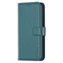 Кожен калъф тип портмоне марка BINFEN COLOR за Realme 16 5G - тюркоазен