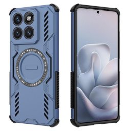 Хибриден гръб за с магнит MAGSAFE за Motorola Edge 70 Fusion 5G - тъмно син