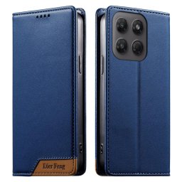 Калъф тип портмоне марка DIERFENG за Motorola Edge 70 Fusion 5G - тъмно син