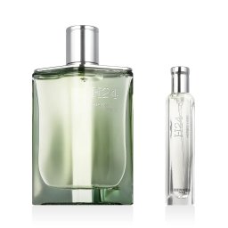 Hermes H24 Herbes Vives комплект за мъже Презареждаема парфюмна вода 100 ml + Eau de Parfum 15 ml опция Horse Head Motif Box
