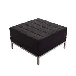 Табуретка RFG Neo, квадратна, екокожа, 700 х 700 х 450 mm, черен