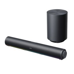 Тонколона Xiaomi Desktop Speaker Pro Set, 2.1, Bluetooth, USB, Jack 3.5mm, черна, RGB подсветка