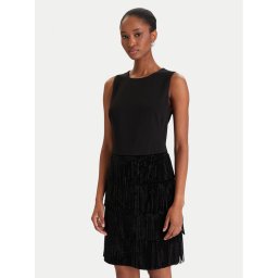 DKNY Коктейлна рокля DD5I1B50 Черен Slim Fit