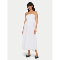 ONLY Лятна рокля Claudia 15343044 Бял Regular Fit