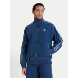 adidas Суитшърт adicolor Denim Firebird KD1517 Син Loose Fit