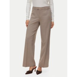 Vero Moda Текстилни панталони Texas 10334103 Бежов Straight Fit
