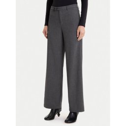 Vero Moda Текстилни панталони Texas 10334103 Сив Straight Fit
