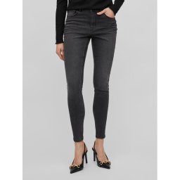 Vila Дънки Sarah 14084763 Сив Skinny Fit