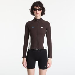 Суитшърт Nike Sportswear Women's Full-Zip Long-Sleeve Top Velvet Brown/ Sail S