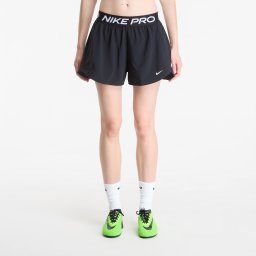 Къси панталони Nike Pro Women's Dri-FIT Mid-Rise Brief-Lined 3" Woven Shorts Black/ White XS