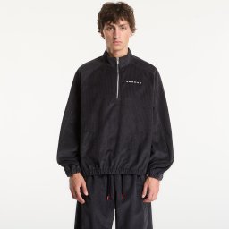 Суитшърт Jordan Flight Men's Corduroy 1/2-Zip Top Black/ Black/ Dk Smoke Grey/ White L