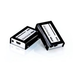 HDMI екстендър Aten VE800, от HDMI(ж) към HDMI(ж), усилва видео сигналa по LAN (RJ-45) мрежата, до 60м, до 1920 x 1200 резолюция, 2 устройства