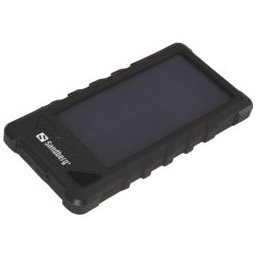 Външна батерия /power bank/ Sandberg, 16000mAh, Micro USB(ж)/USB A(ж), черна, соларна