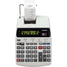 Калкулатор Canon MP120-MG ES II, мастиленоструйно печатане, двуцветен печат, бизнес функции, преобразуване на валута, бял